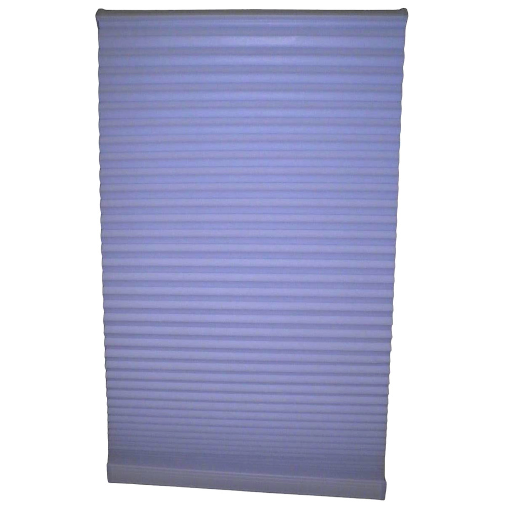 White Cordless Blackout Cellular Honeycomb Shade, 9/16" Cells, 15-1/4"W x 48"H